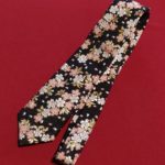 手作りネクタイ　金襴　桜